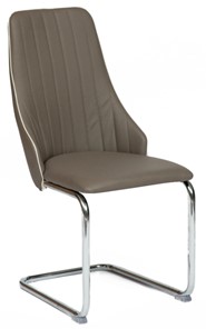 Обеденный стул FRATELLI (mod.8415) 44х62х97 пепельно-коричневый (окантовка слон.кость) в Салехарде - предосмотр