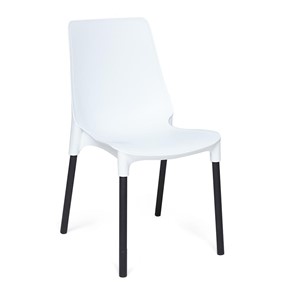 Обеденный стул GENIUS (mod 75) 46x56x84 белый/черные ножки арт.19664 в Надыме