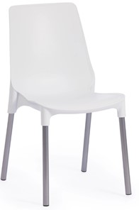 Обеденный стул GENIUS (mod 75) 46x56x84 белый/ножки хром арт.19663 в Надыме