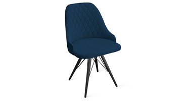 Кухонный стул Гранд К3 (Черный муар/Велюр Confetti Blue) в Салехарде