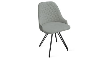 Кухонный стул Гранд К4 (Черный муар/Велюр Confetti Silver) в Салехарде - предосмотр