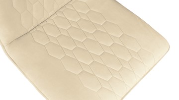 Обеденный стул Хьюго К4 (Белый матовый/Велюр Confetti Cream) в Салехарде - предосмотр 4