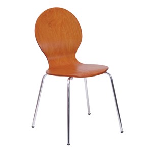 Обеденный стул Kelly wood chrome 450030-1X в Ноябрьске