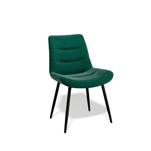 Обеденный стул Kenner 173KC черный/зеленый велюр в Салехарде