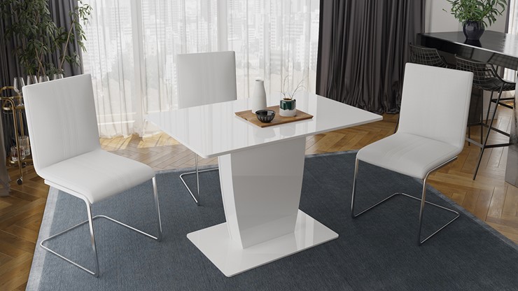 Кухонный стул Марсель, цвет Белый, к/з 124 в Ноябрьске - изображение 2