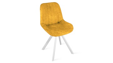 Кухонный стул Марвел Исп. 2 К2 (Белый матовый/Микровелюр Wellmart Yellow) в Ноябрьске