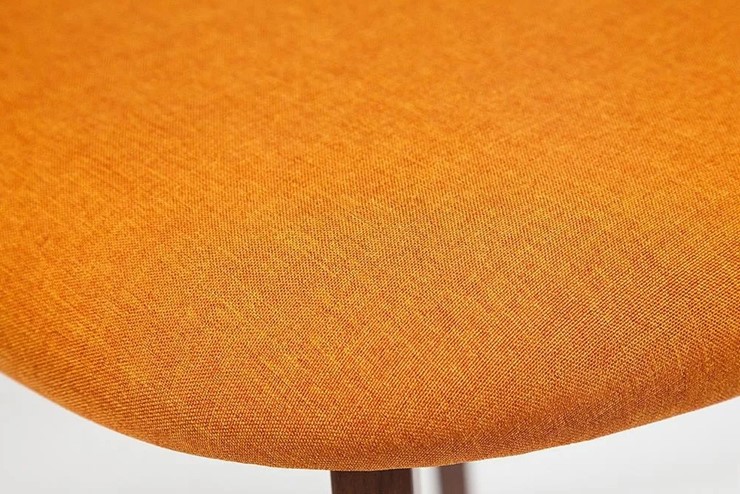 Стул кухонный MAXI (Макси), бук/ткань 86x48,5x54,5 Оранжевый/коричневый (2 шт) арт.10467 в Ноябрьске - изображение 4