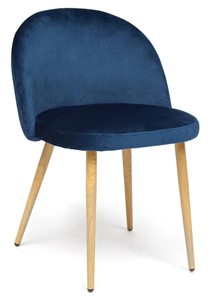 Обеденный стул MELODY (mod. 4997) 52х49х78 темно-синий/натуральное дерево в Надыме