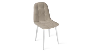 Кухонный стул Райс К1С (Белый матовый/Велюр Confetti Smoke) в Надыме