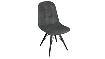 Обеденный стул Райс К3 (Черный муар/Микровелюр Wellmart Graphite) в Салехарде