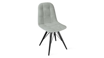 Обеденный стул Райс К3 (Черный муар/Велюр Confetti Silver) в Салехарде - предосмотр