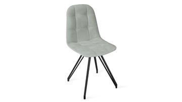 Обеденный стул Райс К4 (Черный муар/Велюр Confetti Silver) в Салехарде - предосмотр