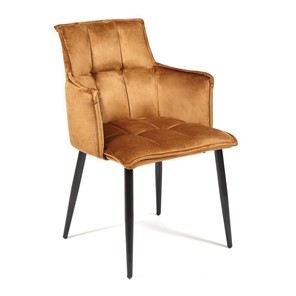 Кухонный стул SASKIA (mod. 8283) 55х61х85 коричневый (G-062-61)/черный в Новом Уренгое