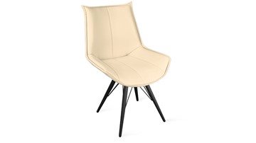 Обеденный стул Тейлор Исп. 2 К3 (Черный муар/Кож.зам Polo Cream) в Лабытнанги