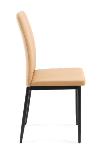 Мягкий стул Текс, к/з Pegasso бежевый, ножки черные в Надыме - изображение 1