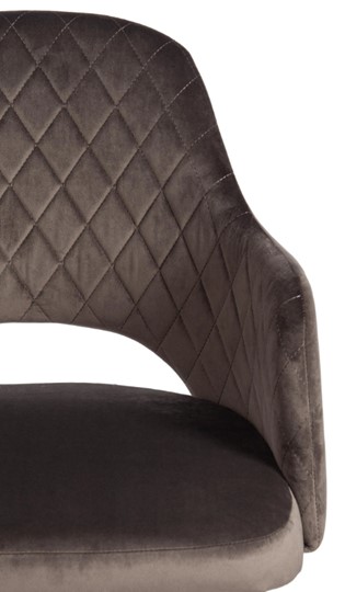 Обеденный стул VALKYRIA (mod. 711) 55х55х80 темно-серый barkhat 14/черный арт.15344 в Салехарде - изображение 5