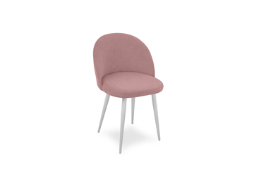 Обеденный стул Лайт розовый белые ножки в Тарко-Сале