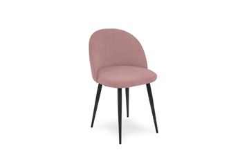 Обеденный стул Brendoss Лайт розовый черные ножки в Салехарде