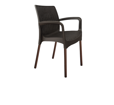Кухонный стул SHT-ST68/S424 (черно-коричневый/коричневый муар) в Салехарде - изображение