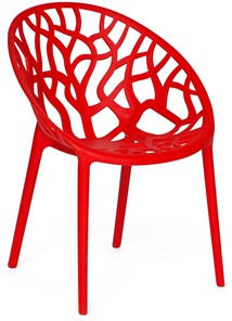 Кресло обеденное BUSH (mod.017) пластик 60*58,5*80 красный, арт.11726 в Салехарде
