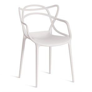 Стул кухонный Cat Chair (mod.028) пластик, 54,5*56*84 белый арт.12654 в Лабытнанги