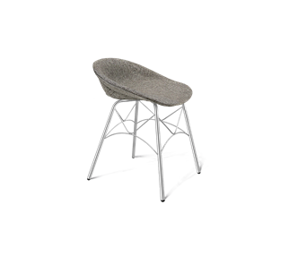 Обеденный стул SHT-ST19-SF1 / SHT-S107 (коричневый сахар/хром лак) в Салехарде