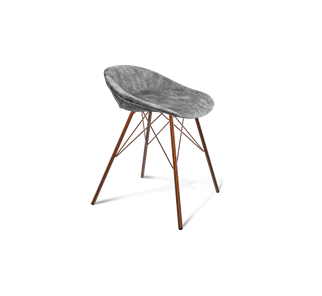 Обеденный стул SHT-ST19-SF1 / SHT-S37 (дымный/медный металлик) в Тарко-Сале