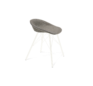 Обеденный стул SHT-ST19-SF1 / SHT-S37 (коричневый сахар/белый муар) в Надыме