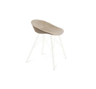 Обеденный стул SHT-ST19-SF1 / SHT-S37 (ванильный крем/белый муар) в Тарко-Сале