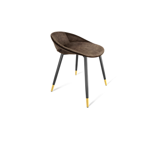 Обеденный стул SHT-ST19-SF1 / SHT-S95-1 (кофейный трюфель/черный муар/золото) в Надыме