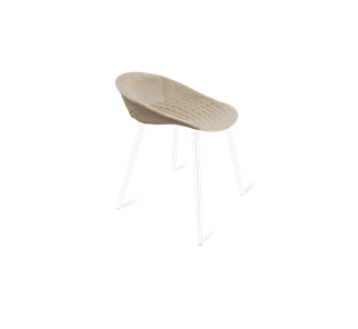 Обеденный стул SHT-ST19-SF1 / SHT-S95-1 (ванильный крем/белый муар) в Лабытнанги