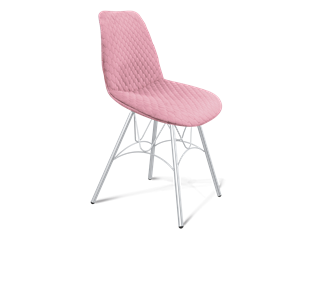 Обеденный стул SHT-ST29-С22 / SHT-S100 (розовый зефир/хром лак) в Салехарде - предосмотр