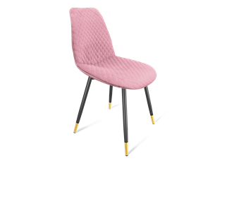 Обеденный стул SHT-ST29-С22 / SHT-S95-1 (розовый зефир/черный муар/золото) в Салехарде