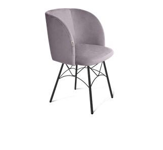 Обеденный стул SHT-ST33 / SHT-S107 (сиреневая орхидея/черный муар) в Салехарде