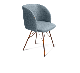 Обеденный стул SHT-ST33 / SHT-S37 (синий лед/медный металлик) в Салехарде
