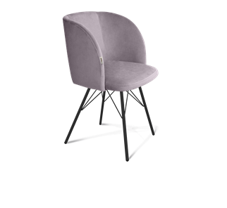 Обеденный стул SHT-ST33 / SHT-S37 (сиреневая орхидея/черный муар) в Салехарде