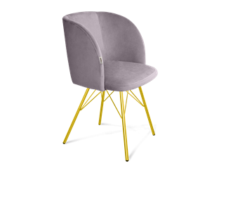Обеденный стул SHT-ST33 / SHT-S37 (сиреневая орхидея/золото) в Салехарде