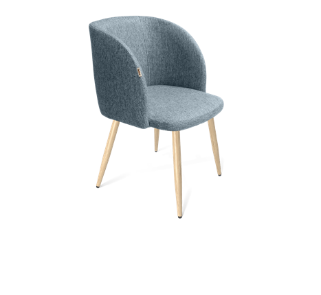 Обеденный стул SHT-ST33 / SHT-S95-WН (синий лед/черный муар/прозрачный лак) в Салехарде - изображение