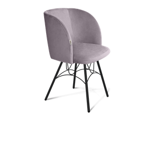 Обеденный стул SHT-ST33 / SHT-S100 (сиреневая орхидея/черный муар) в Лабытнанги