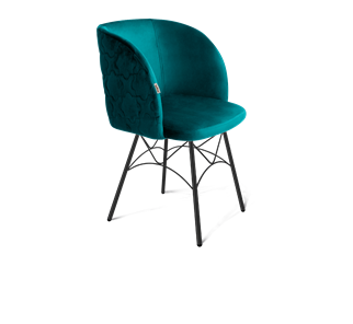 Обеденный стул SHT-ST33-1 / SHT-S107 (альпийский бирюзовый/черный муар) в Салехарде - предосмотр