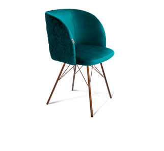 Обеденный стул SHT-ST33-1 / SHT-S37 (альпийский бирюзовый/медный металлик) в Надыме