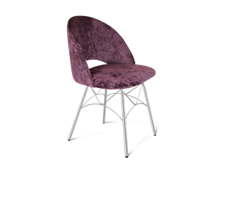 Обеденный стул SHT-ST34 / SHT-S107 (вишневый джем/хром лак) в Салехарде