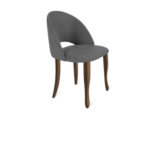 Обеденный стул SHT-ST34 / SHT-S122 (платиново-серый/темный орех/черный муар) в Салехарде