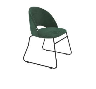 Обеденный стул SHT-ST34 / SHT-S167 (лиственно-зеленый/черный муар) в Салехарде