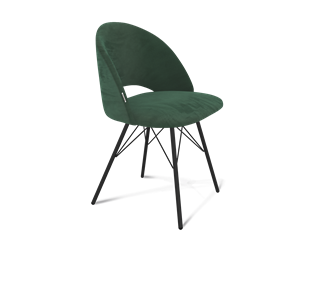 Обеденный стул SHT-ST34 / SHT-S37 (лиственно-зеленый/черный муар) в Новом Уренгое
