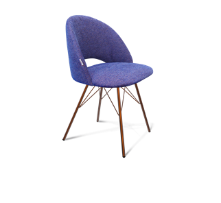 Обеденный стул SHT-ST34 / SHT-S37 (синий мираж/медный металлик) в Салехарде