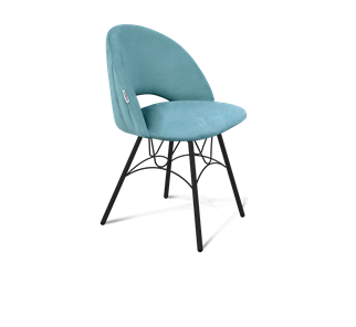 Обеденный стул SHT-ST34-1 / SHT-S100 (голубая пастель/черный муар) в Лабытнанги