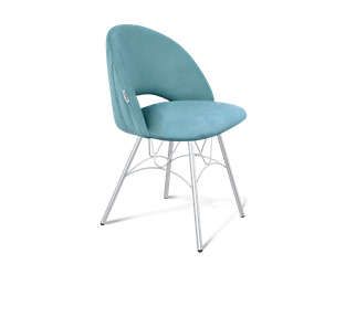Обеденный стул SHT-ST34-1 / SHT-S100 (голубая пастель/хром лак) в Салехарде