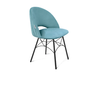 Обеденный стул SHT-ST34-1 / SHT-S107 (голубая пастель/черный муар) в Лабытнанги