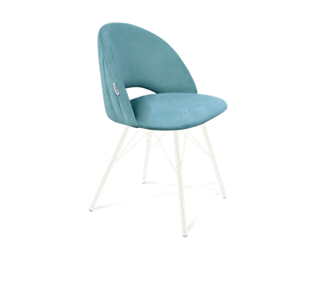 Обеденный стул SHT-ST34-1 / SHT-S37 (голубая пастель/белый муар) в Салехарде - изображение